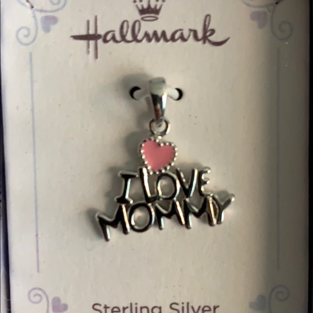 Hallmark sterling silver pendant “I love mommy”